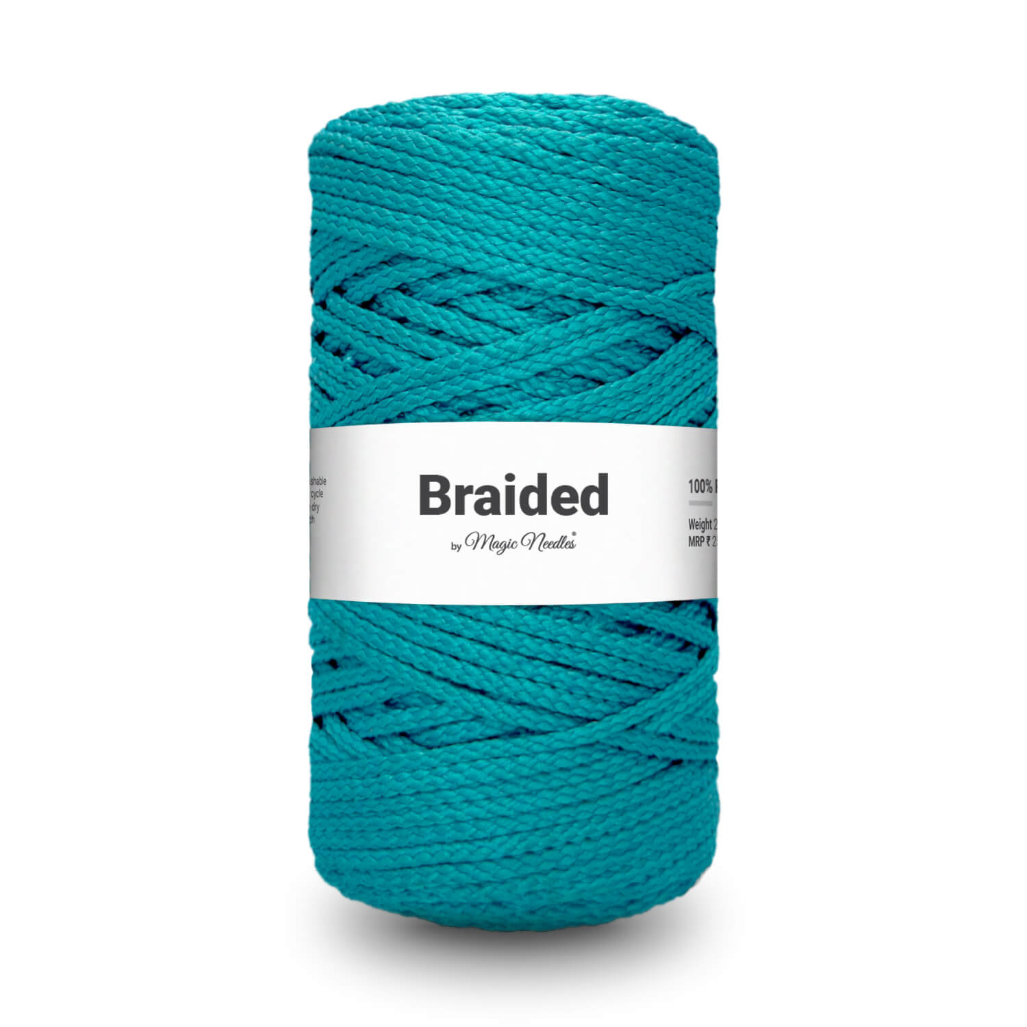 Braided Polyester Macrame Rope - Blue - 10