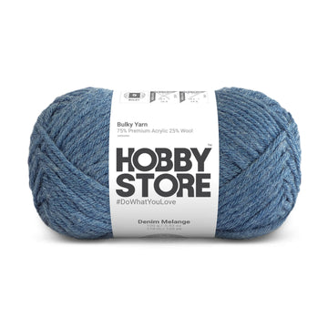 Bulky Yarn by Hobby Store - Denim Melange 6028