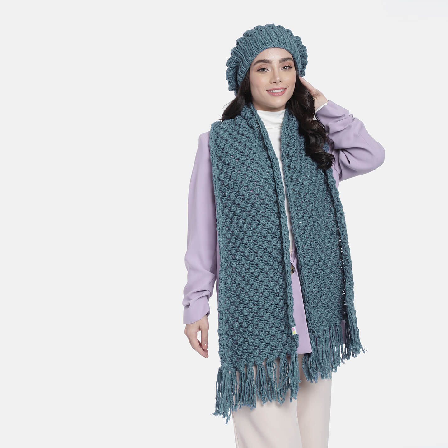 Beanie and Scarf Coordinating Set - 3168