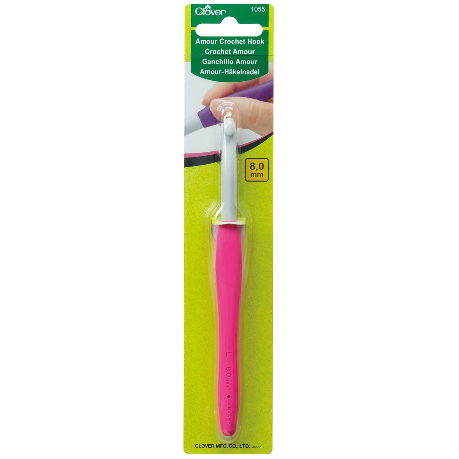 Clover Amour Crochet Hook - 8 mm