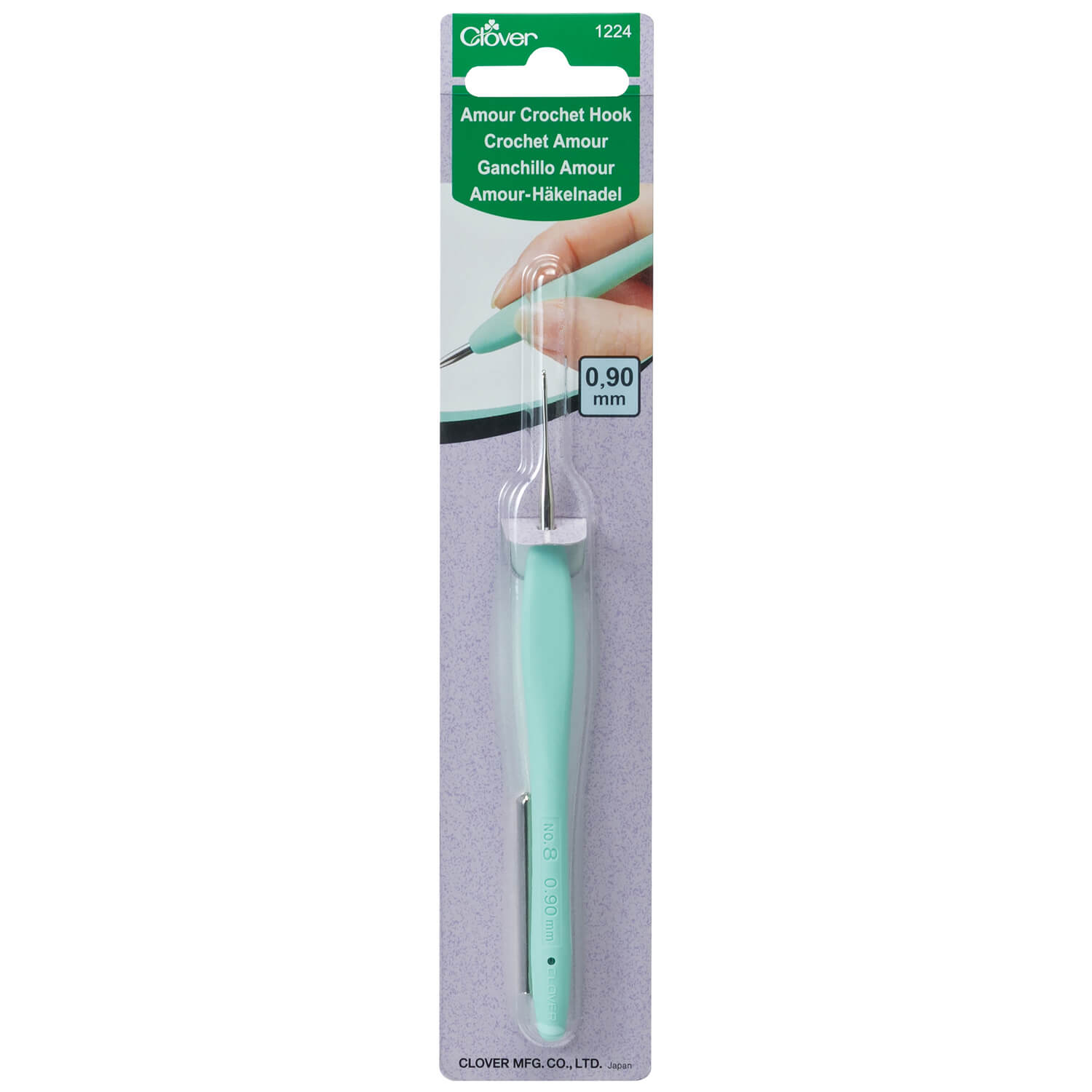 Clover Amour Crochet Hook - 0.9 mm