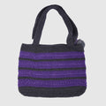 Handmade Crochet Bag - Purple & Black 3112
