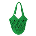 Handmade Crochet Market Bag - Green 2688