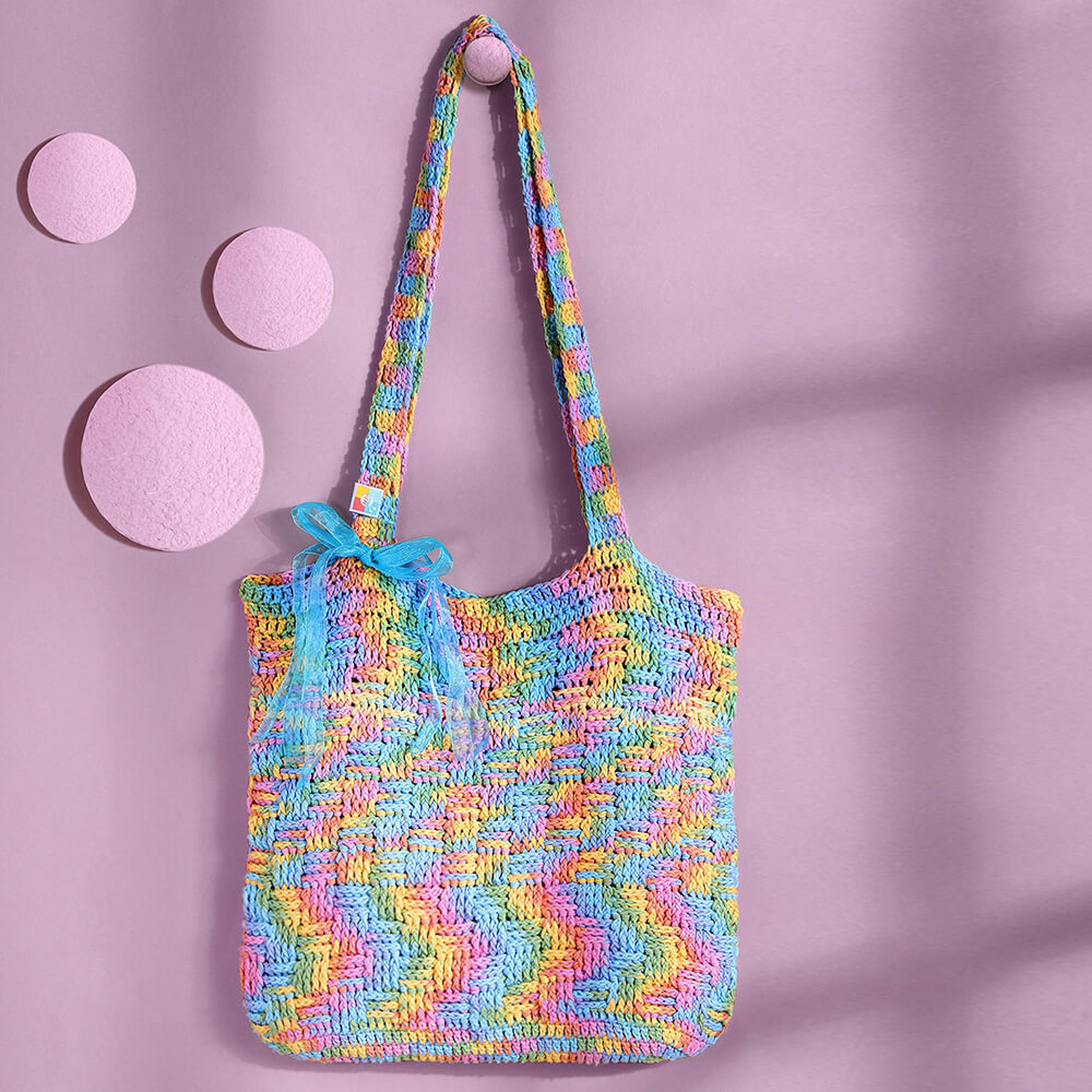 Handmade Crochet Market Bag Multi-Color 2806 – Magic Needles