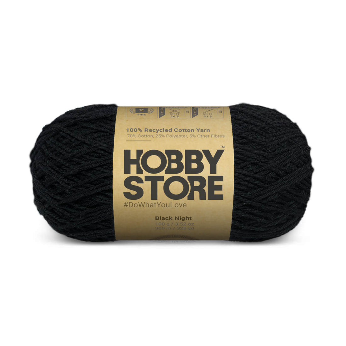 Hobby Store Recycled Cotton Yarn - Black Night 8413