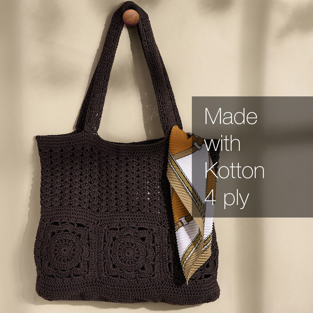 Kotton 4 ply Cotton Yarn 150 g - Dark Brown 31