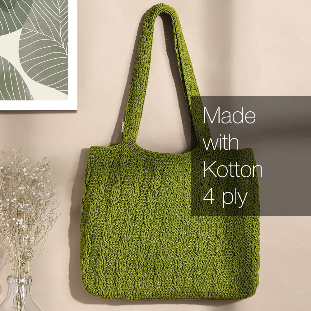 Kotton 4 ply Cotton Yarn - Olive Green 03