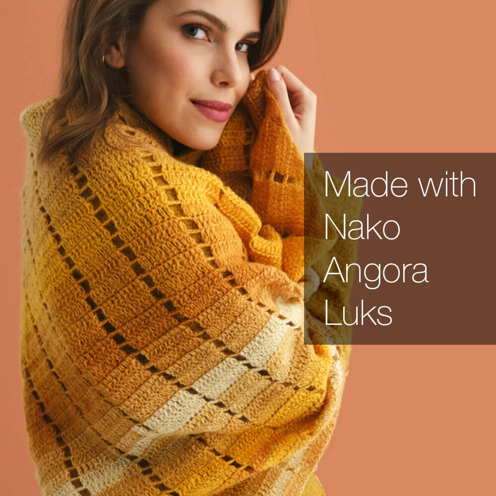Nako Angora Luks Yarn - Blue 10471