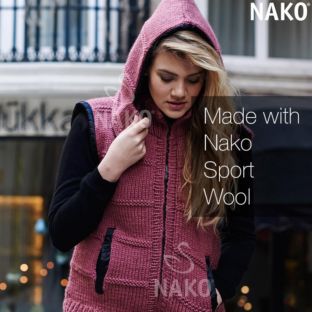 Nako Sport Wool Yarn - Denim Melange 11223