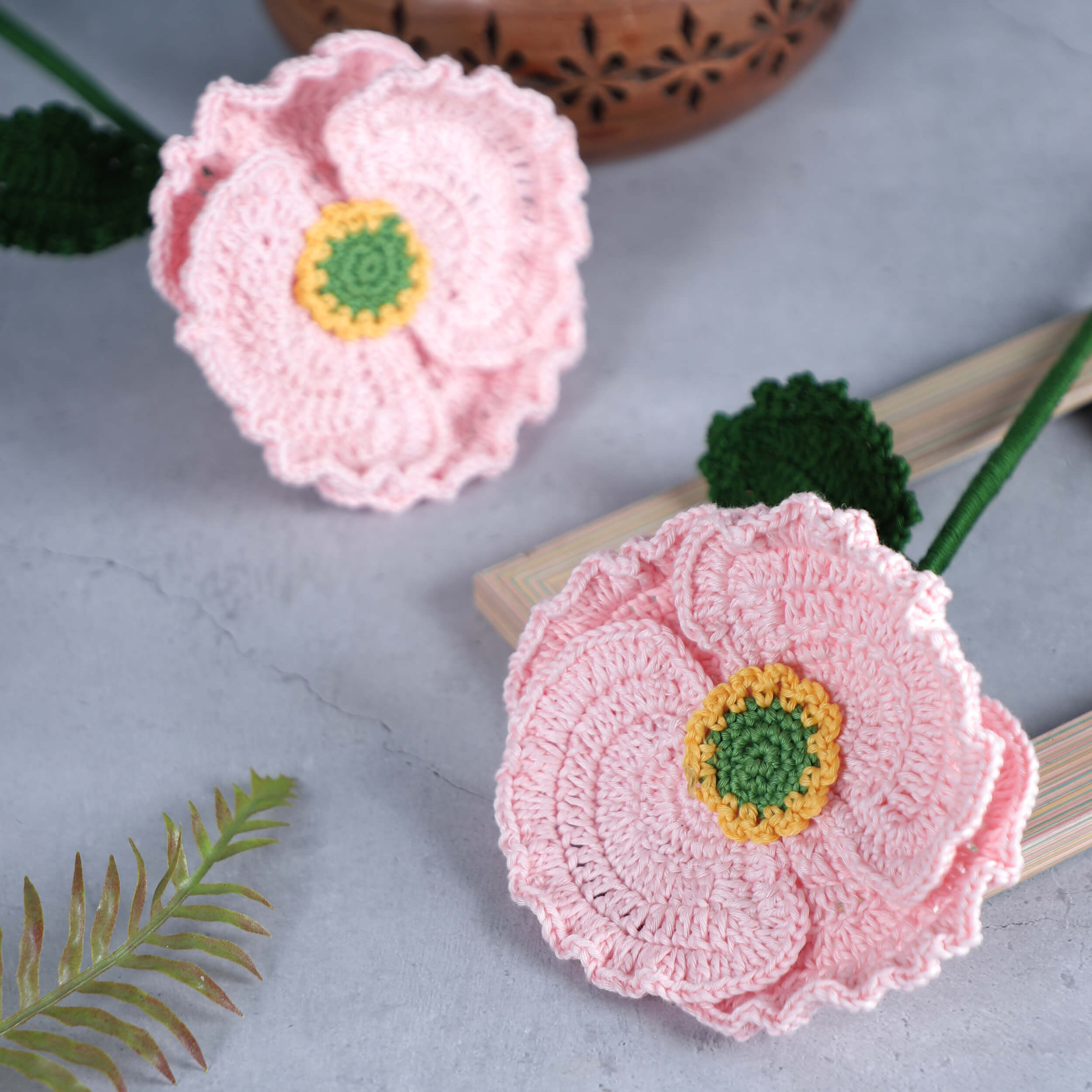 Poppy - Handcrafted Crochet Flowers