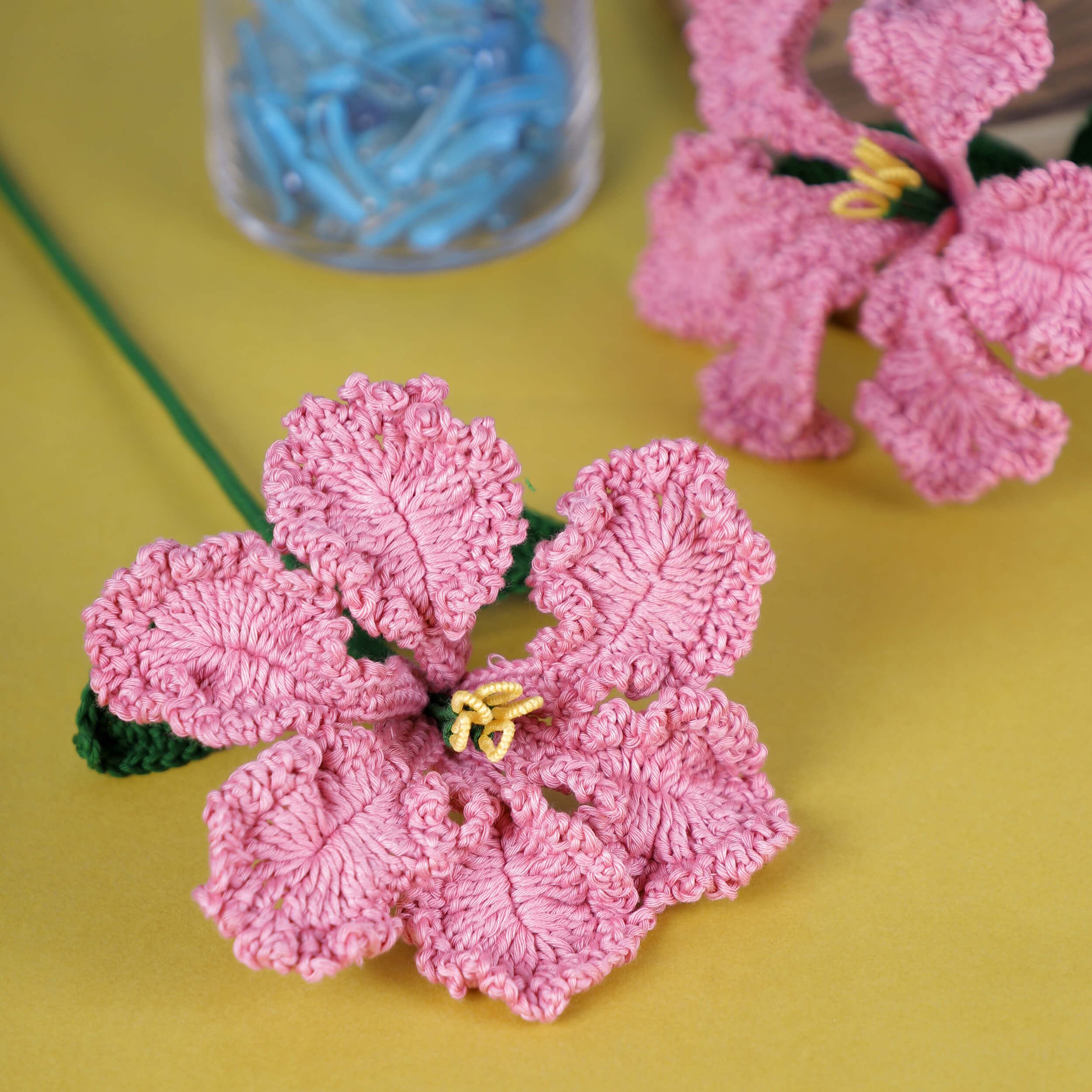 Crape Myrtle - Handcrafted Crochet Flowers