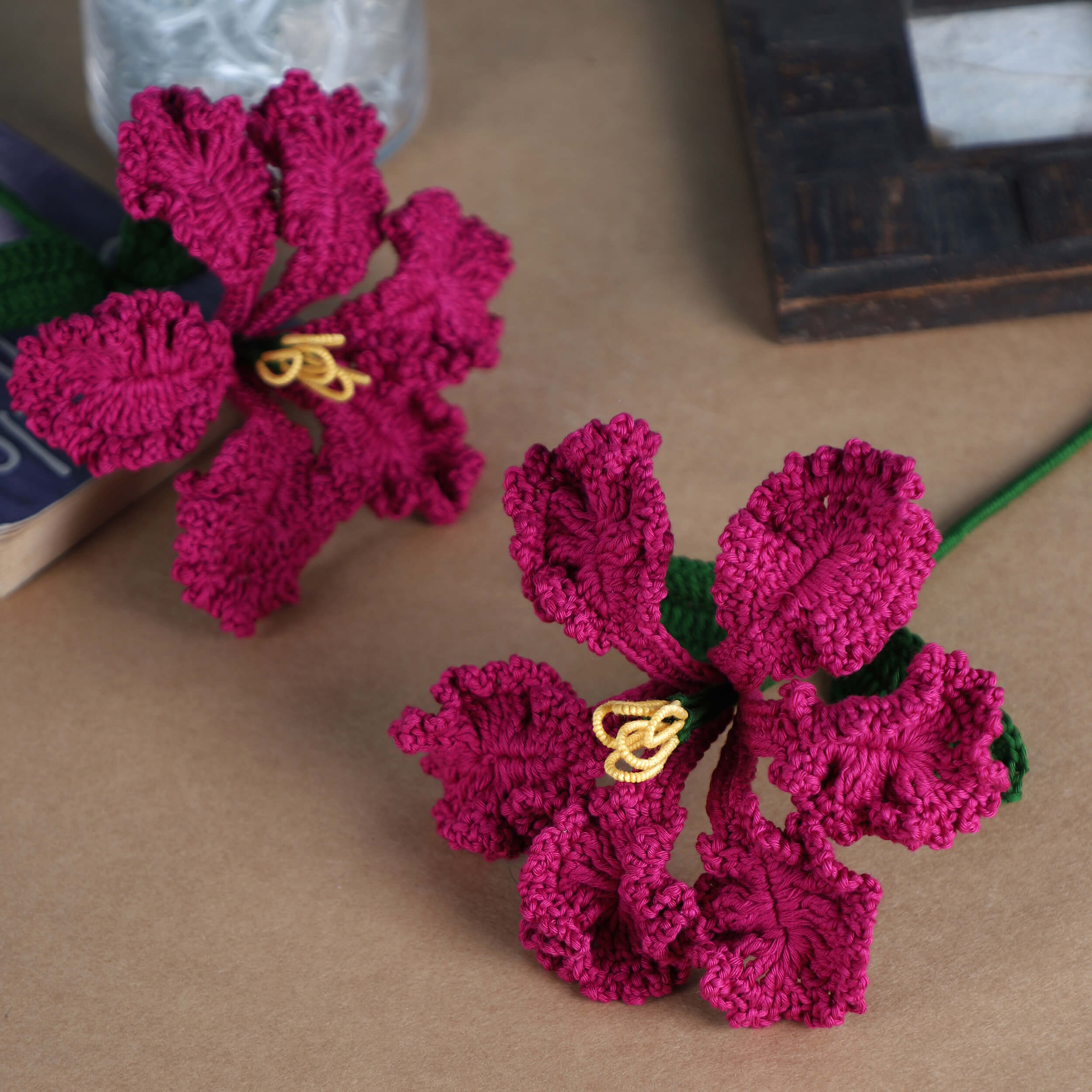 Crape Myrtle - Handcrafted Crochet Flowers