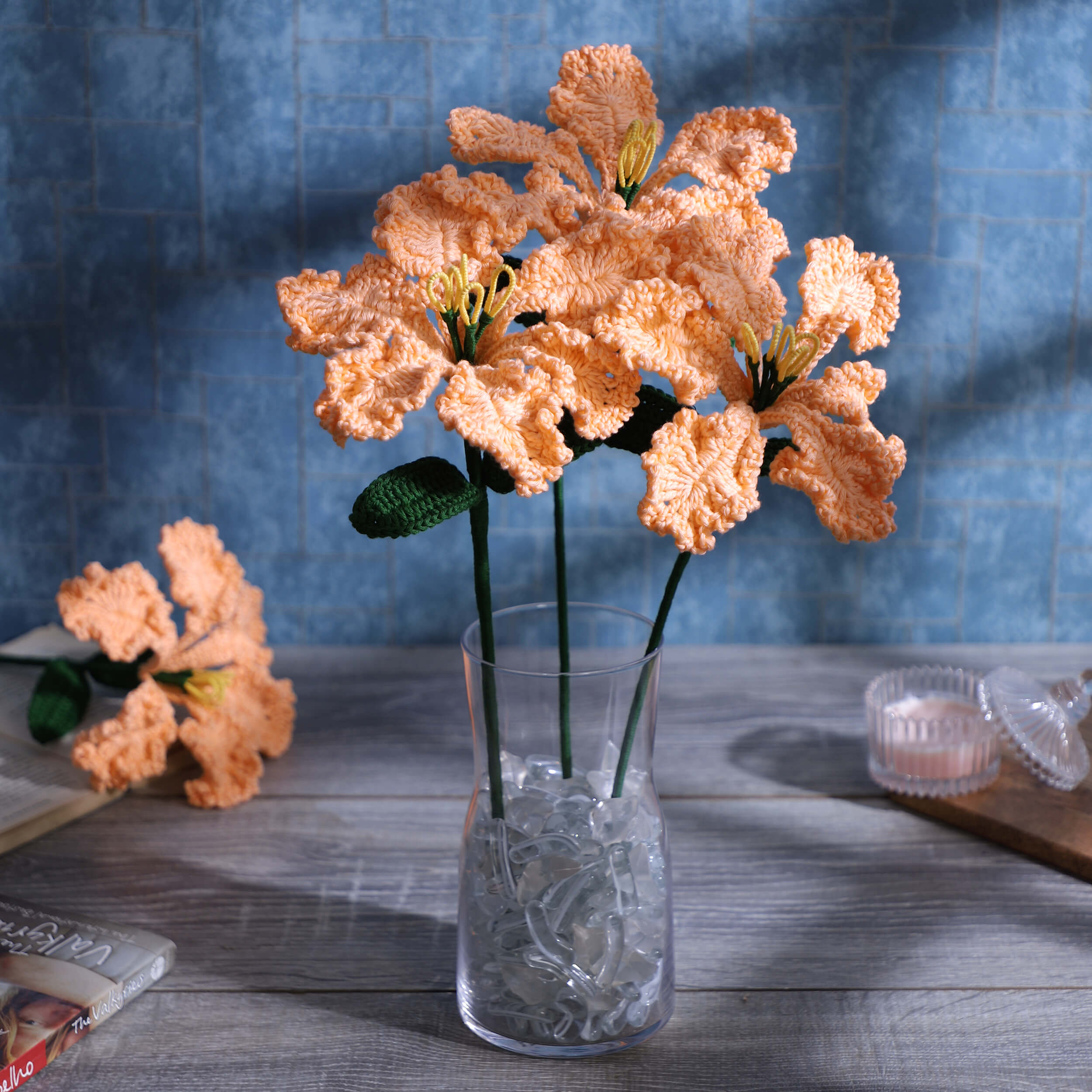 Crape Myrtle - Handcrafted Crochet Flowers