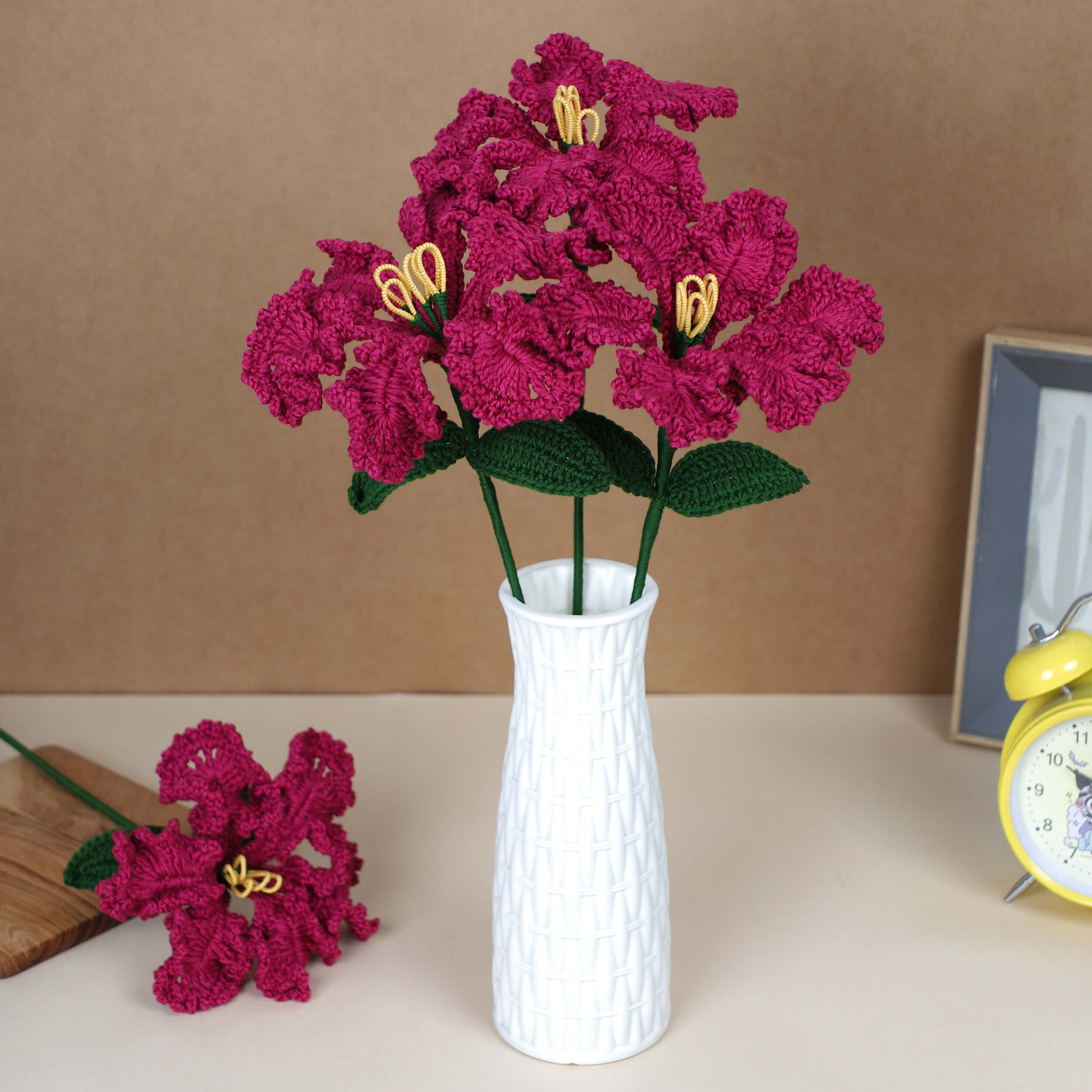 Crape Myrtle - Handcrafted Crochet Flowers