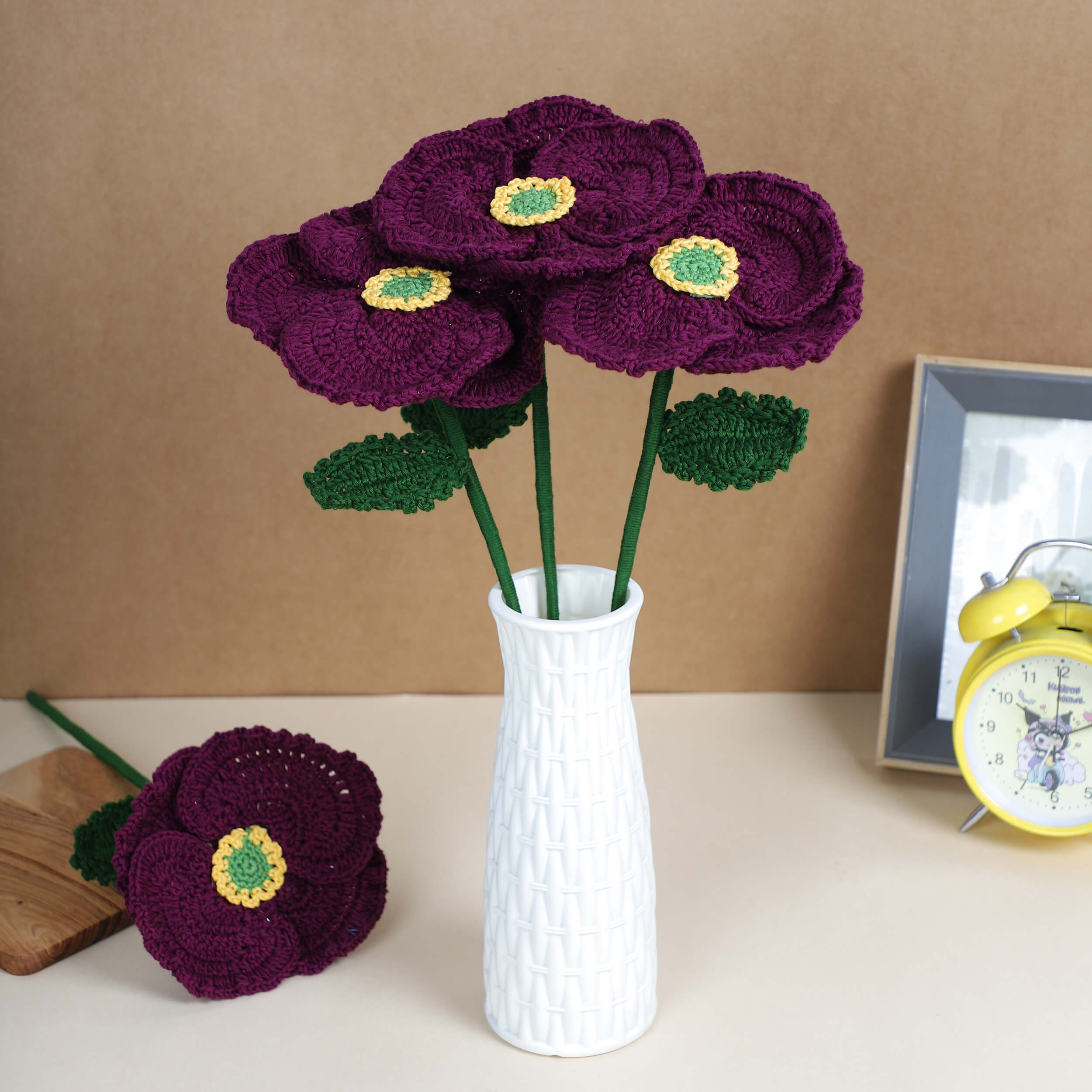 Poppy - Handcrafted Crochet Flowers