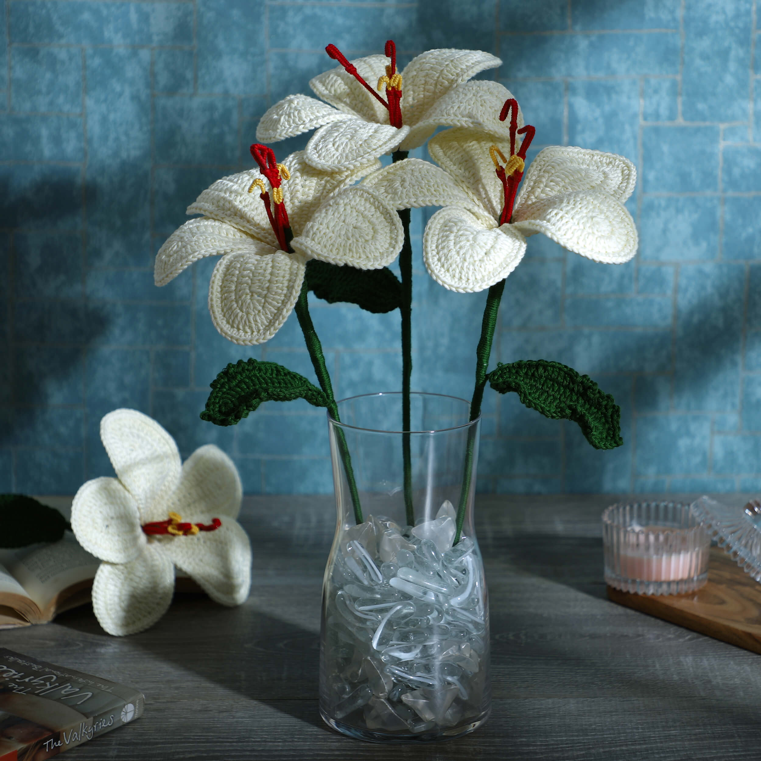 Hibiscus - Handcrafted Crochet Flowers