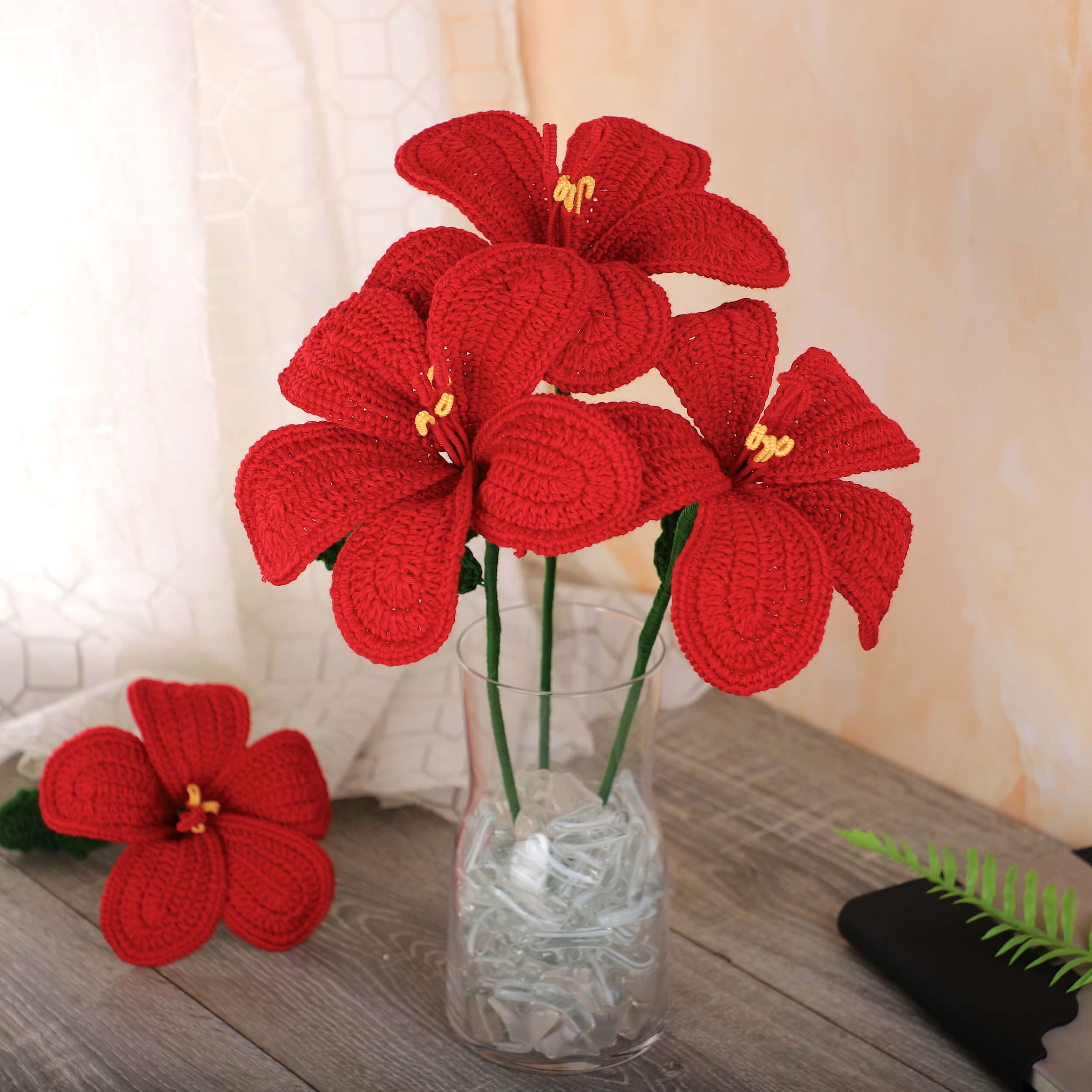 Hibiscus - Handcrafted Crochet Flowers