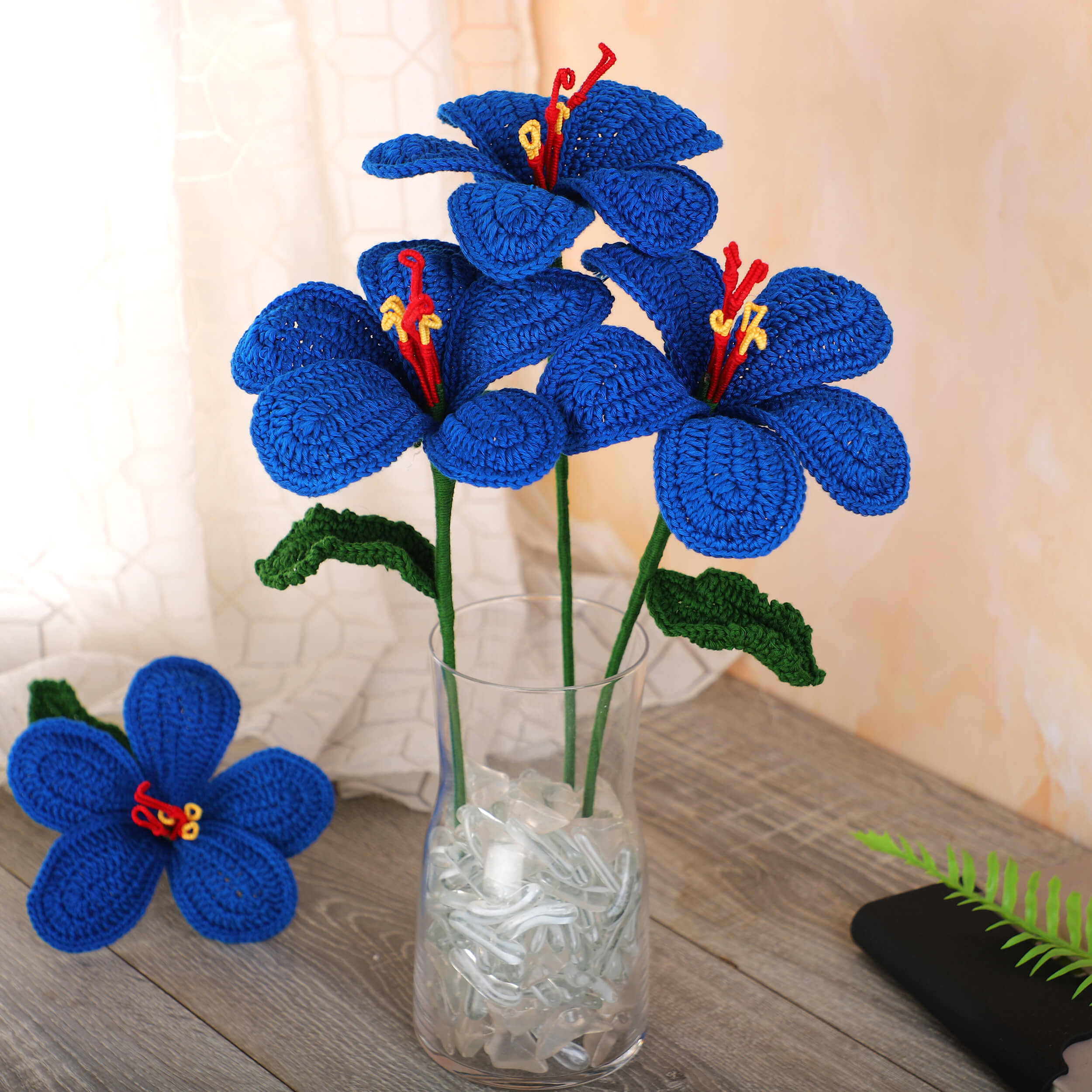 Hibiscus - Handcrafted Crochet Flowers