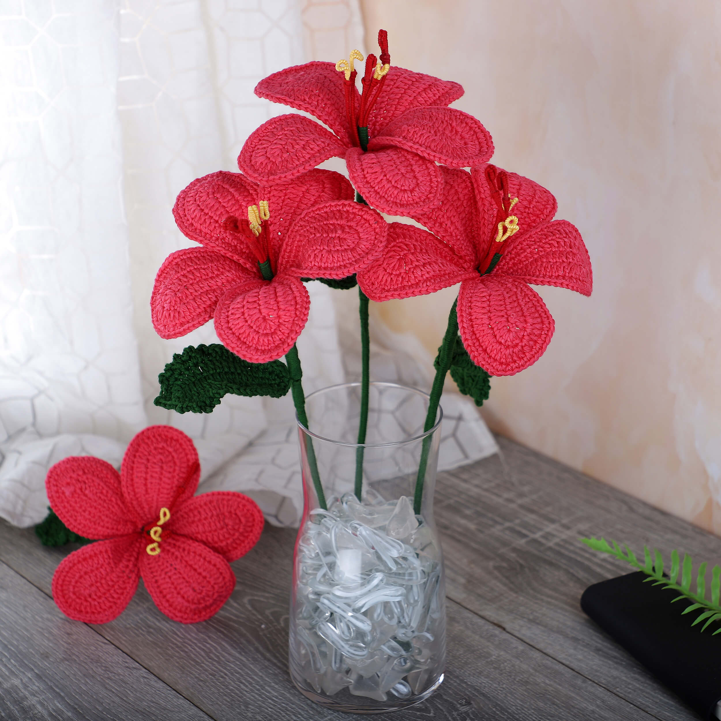 Hibiscus - Handcrafted Crochet Flowers