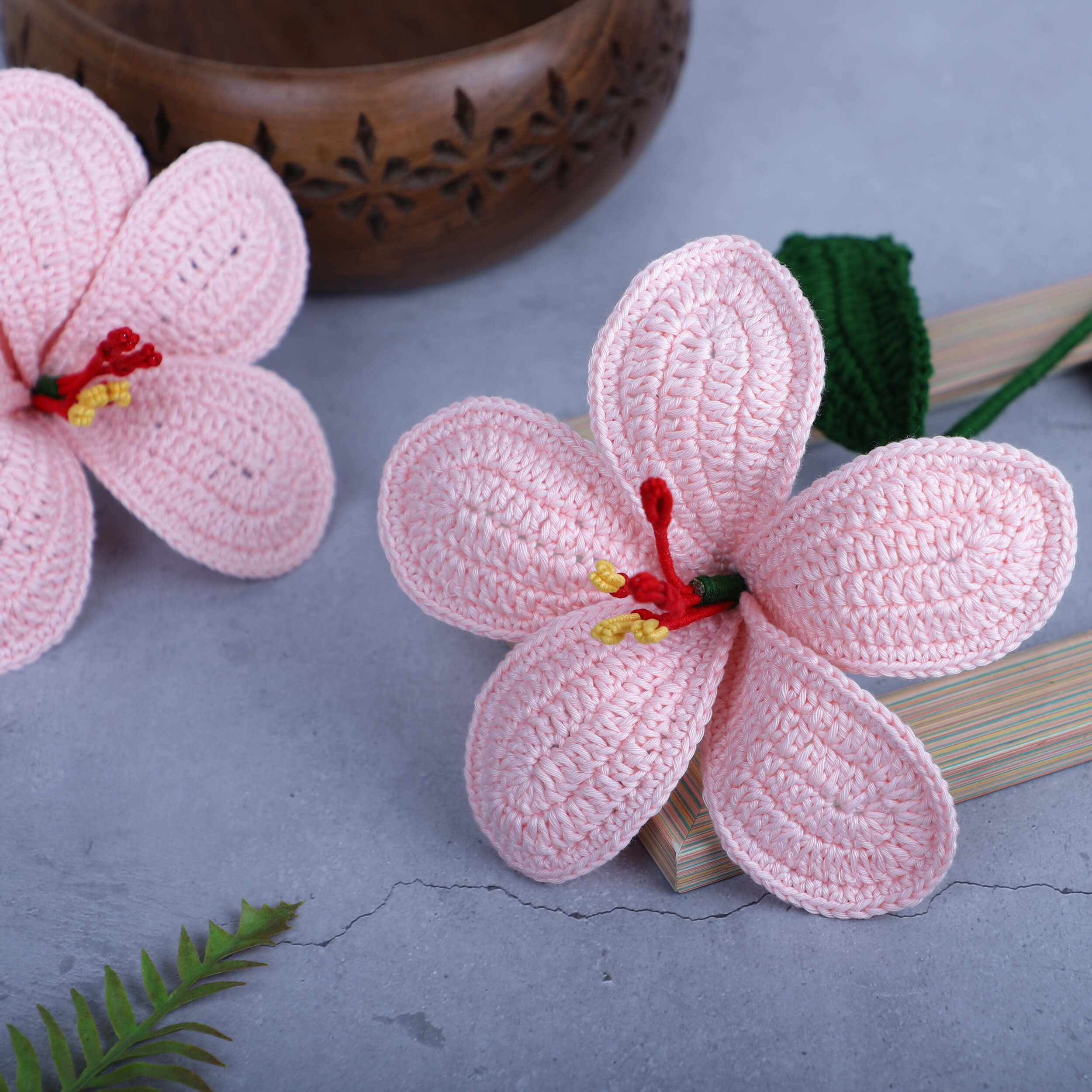 Hibiscus - Handcrafted Crochet Flowers