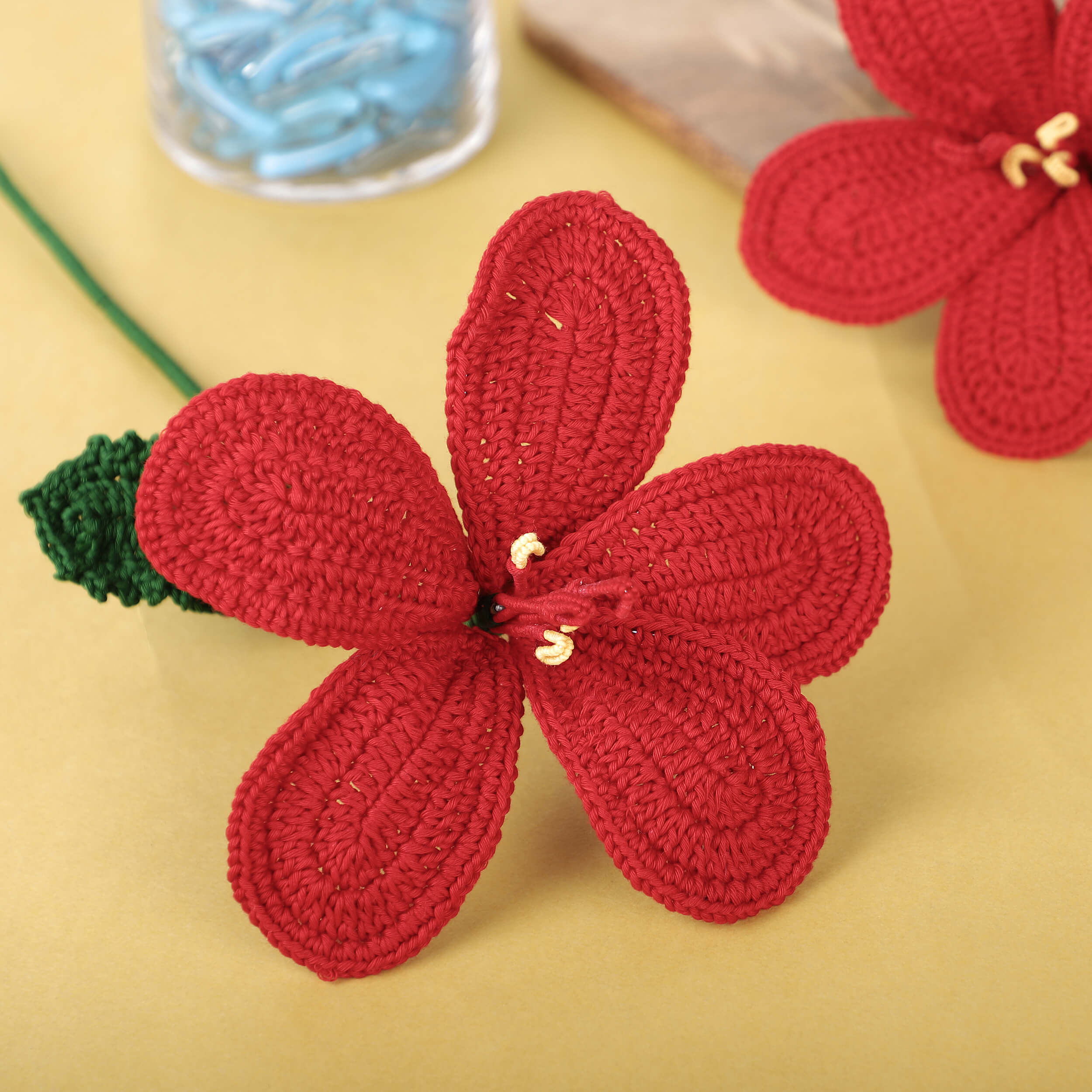 Hibiscus - Handcrafted Crochet Flowers