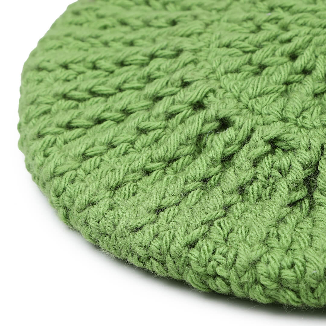 Women Handmade Self Design Beret - 10027