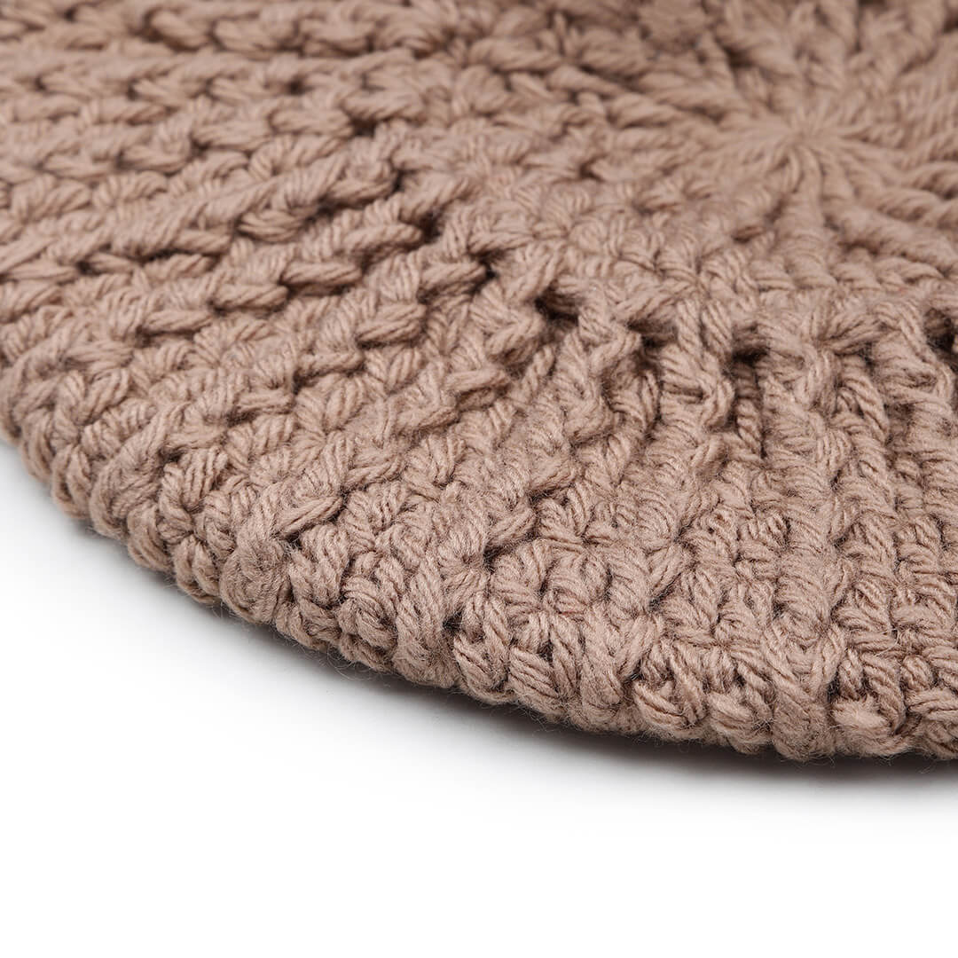 Women Handmade Self Design Beret - 10030