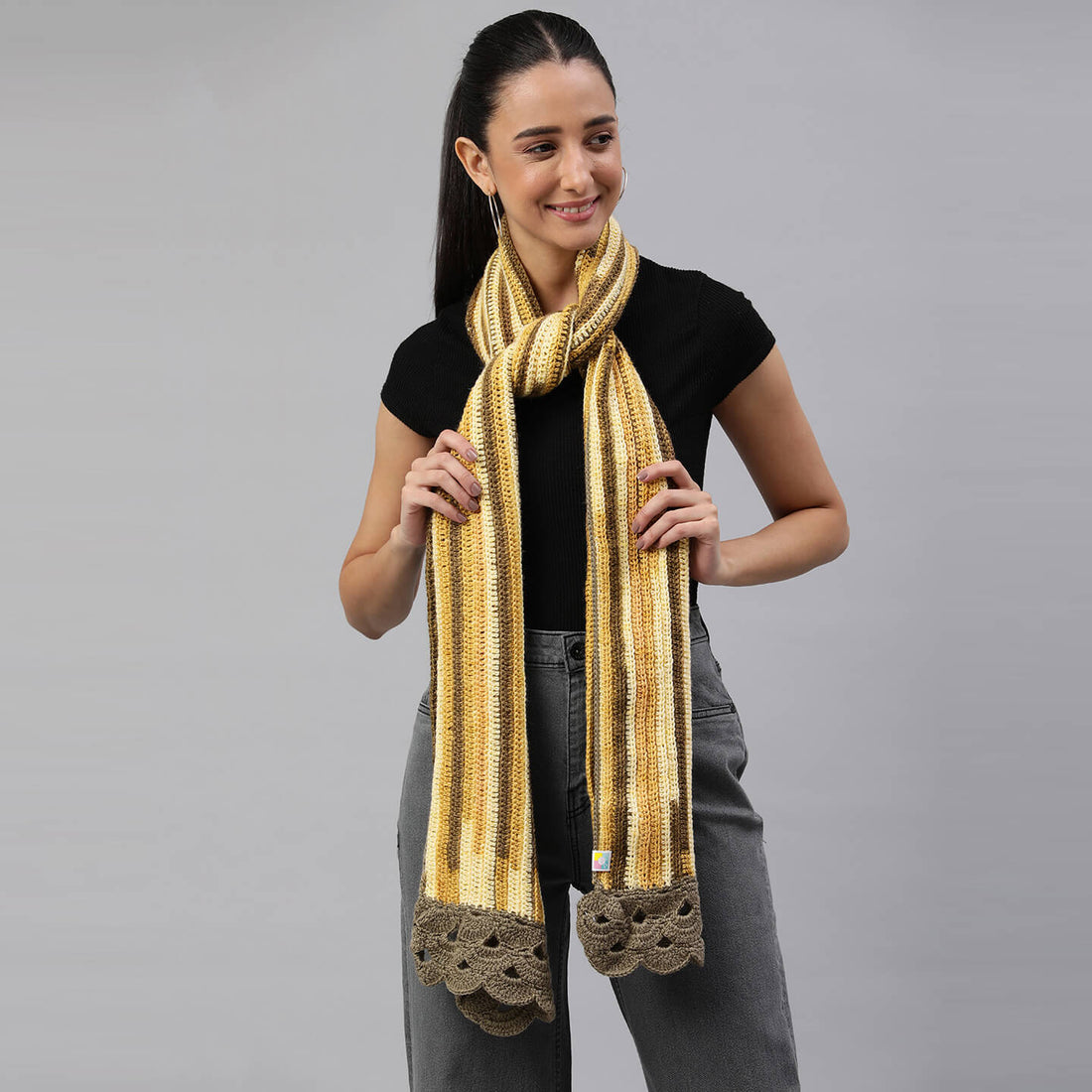 Shades of Brown Scarf - 10049