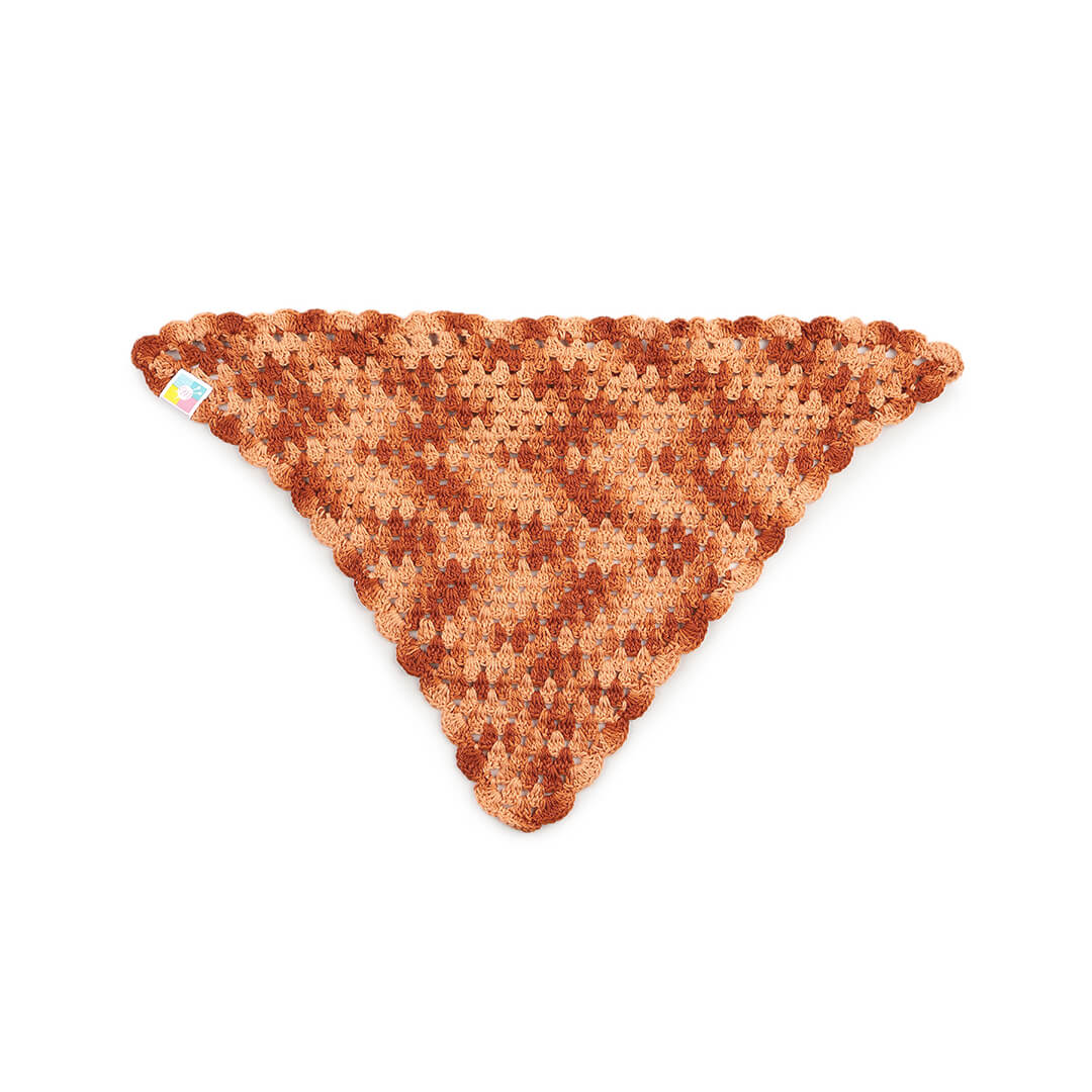 Crochet Bandana - Orange - 10059