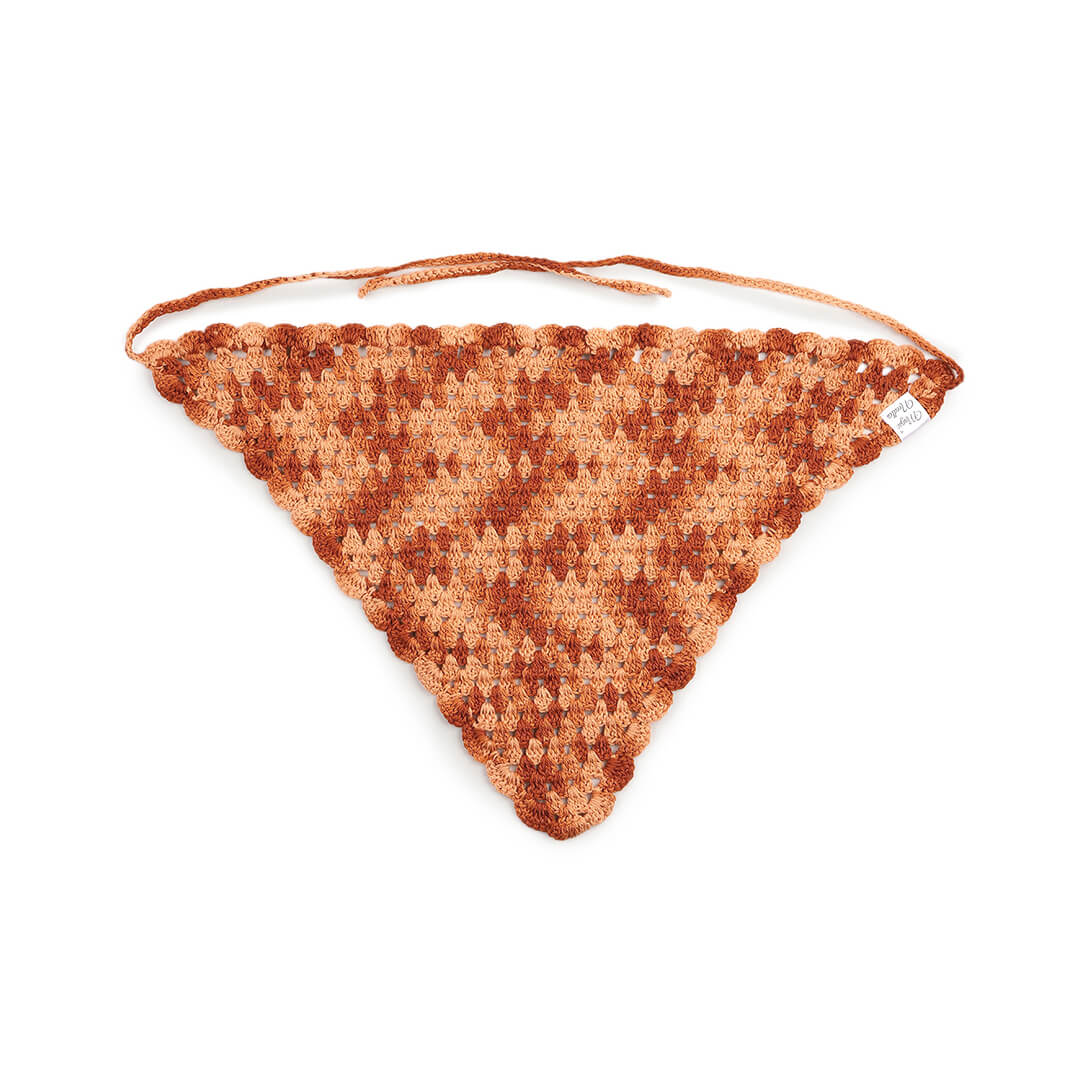 Crochet Bandana - Orange - 10059