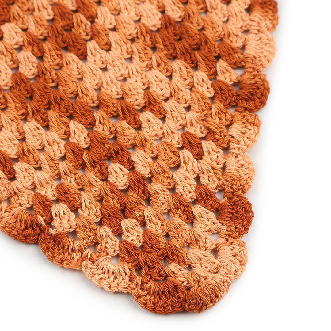 Crochet Bandana - Orange - 10059