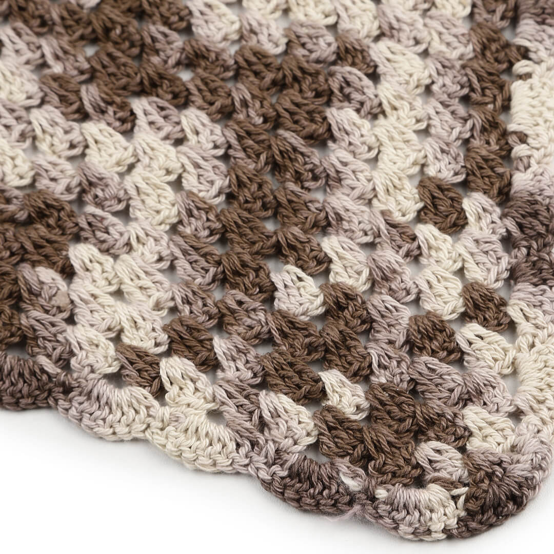 Crochet Bandana - Brown - 10060