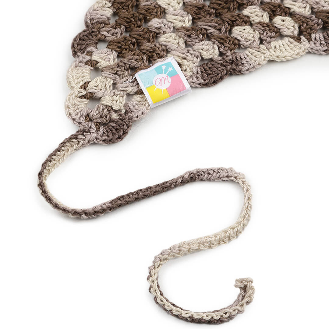 Crochet Bandana - Brown - 10060