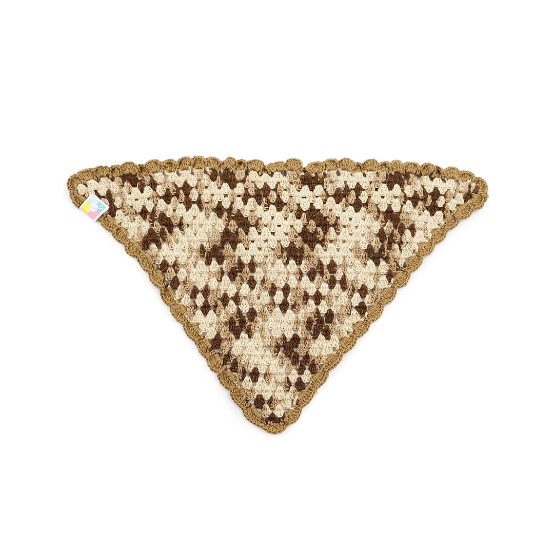 Crochet Bandana - Khaki - 10061