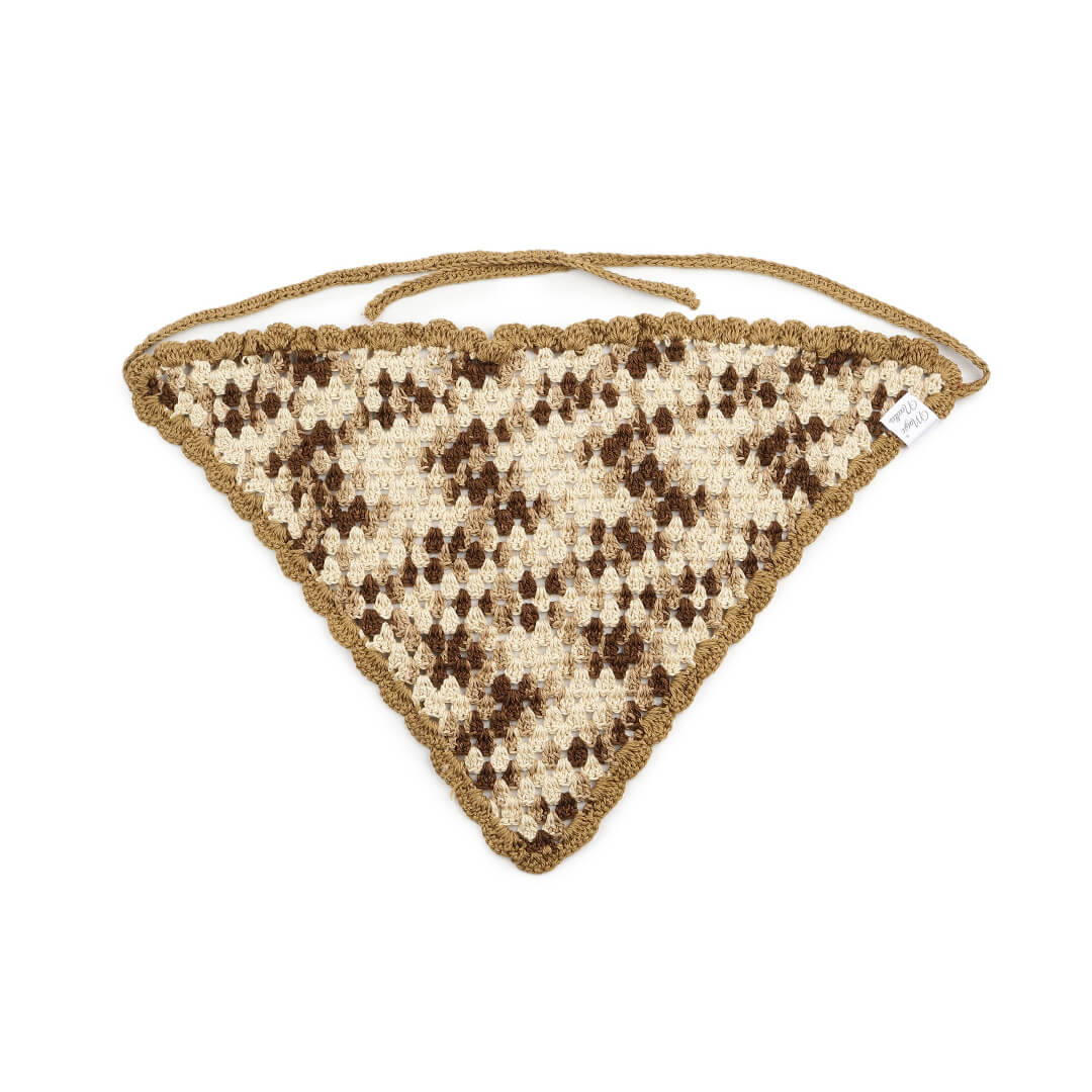 Crochet Bandana - Khaki - 10061