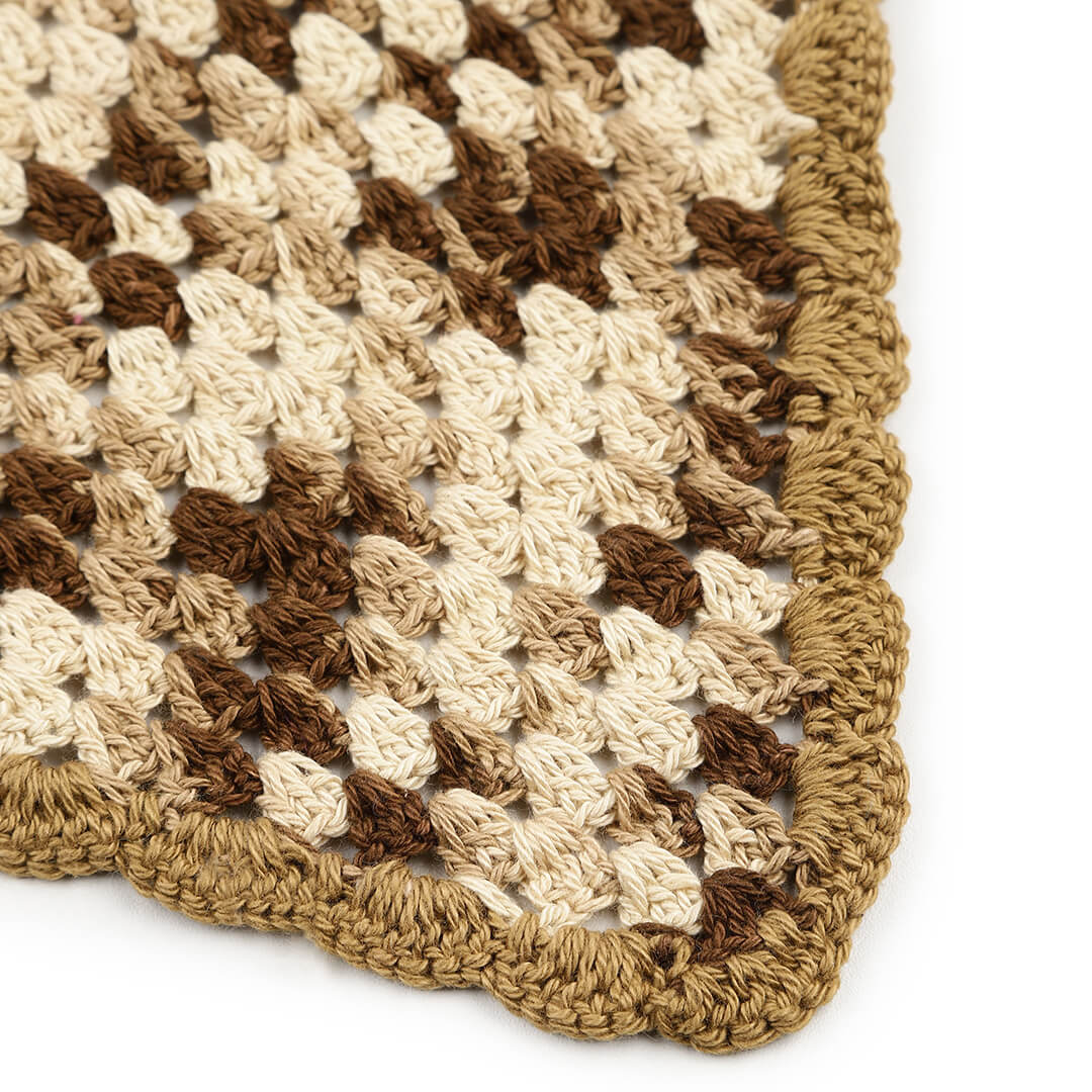 Crochet Bandana - Khaki - 10061