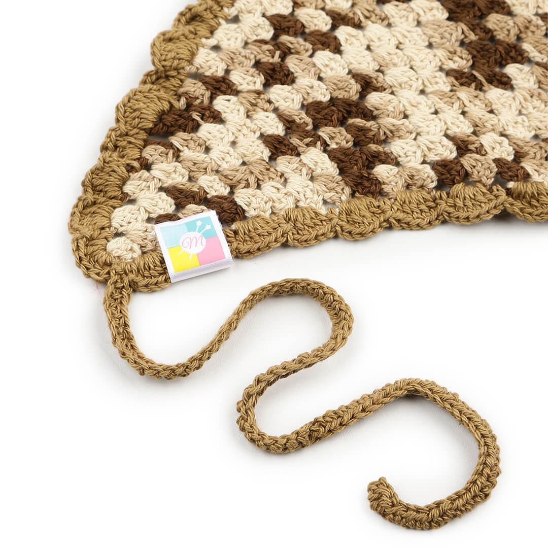 Crochet Bandana - Khaki - 10061