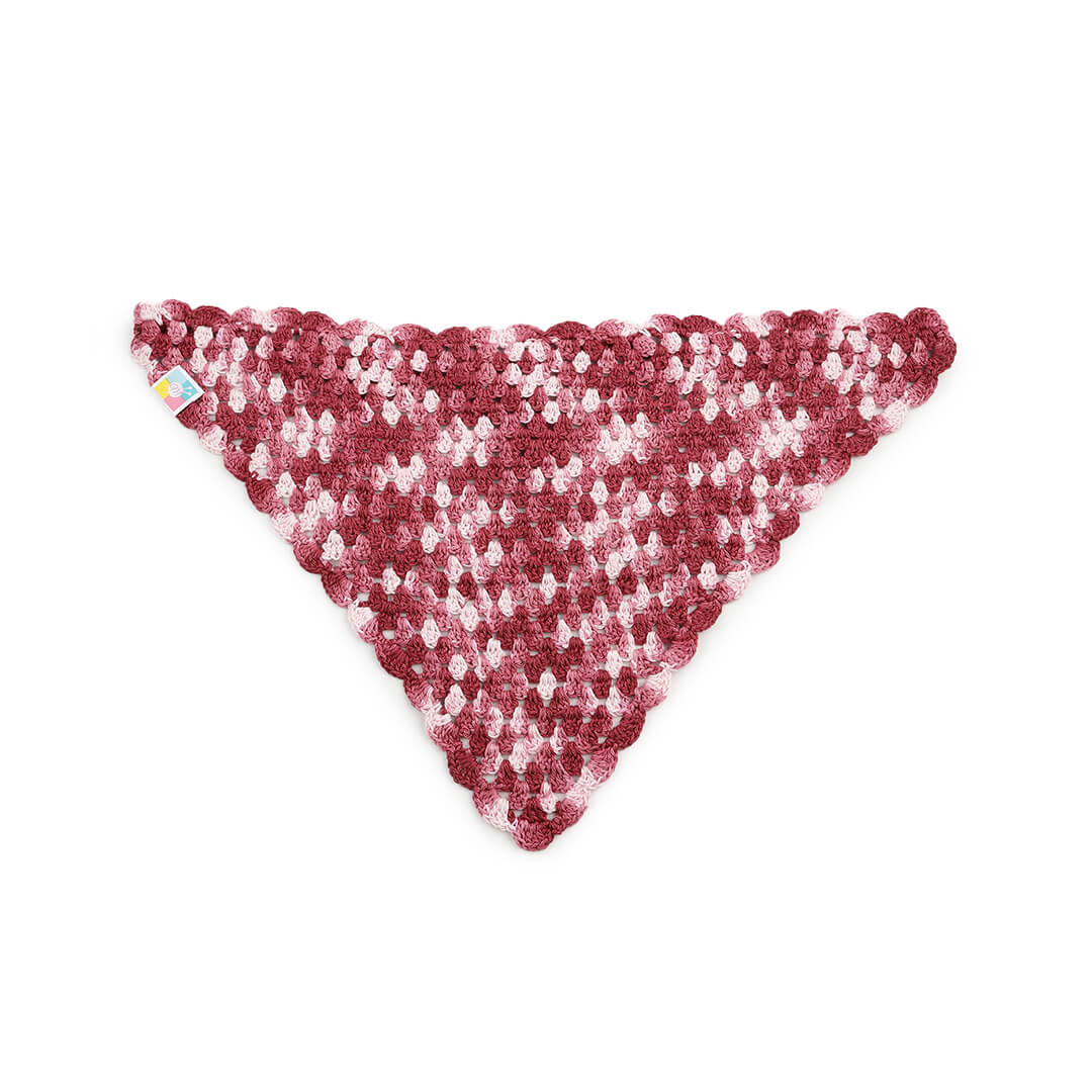 Crochet Bandana - Pink - 10062