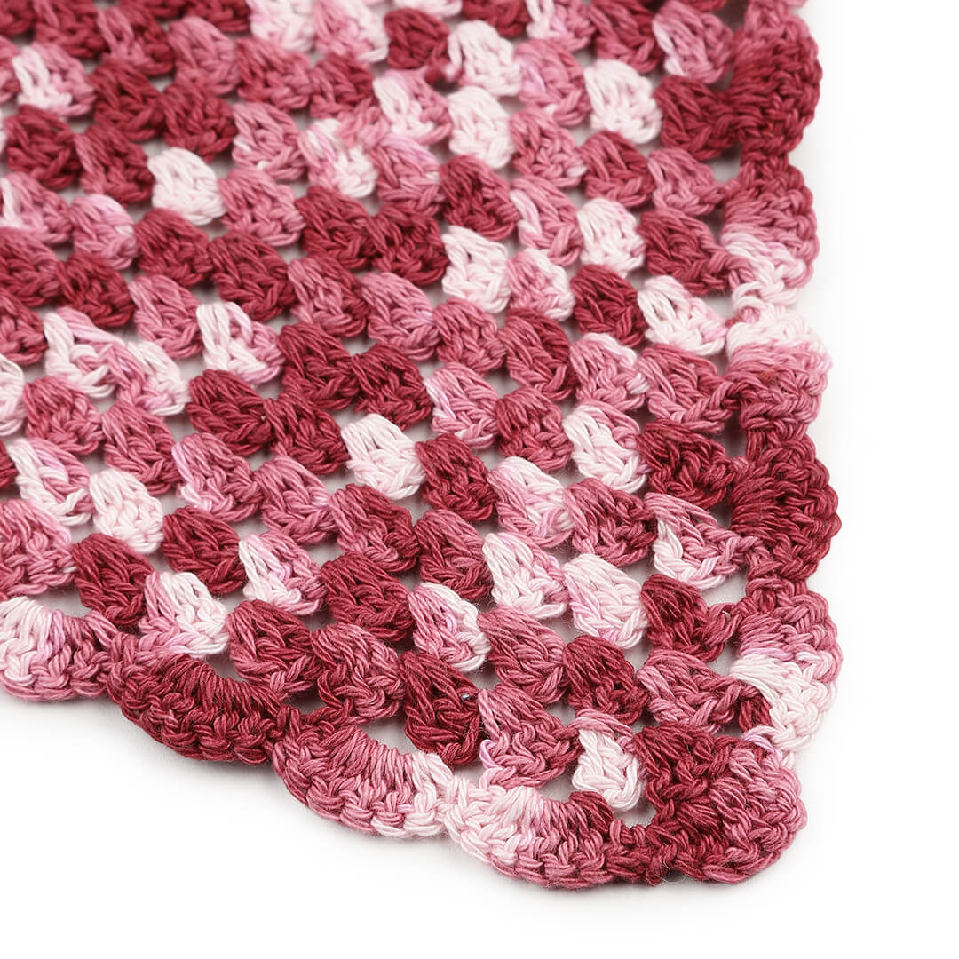 Crochet Bandana - Pink - 10062
