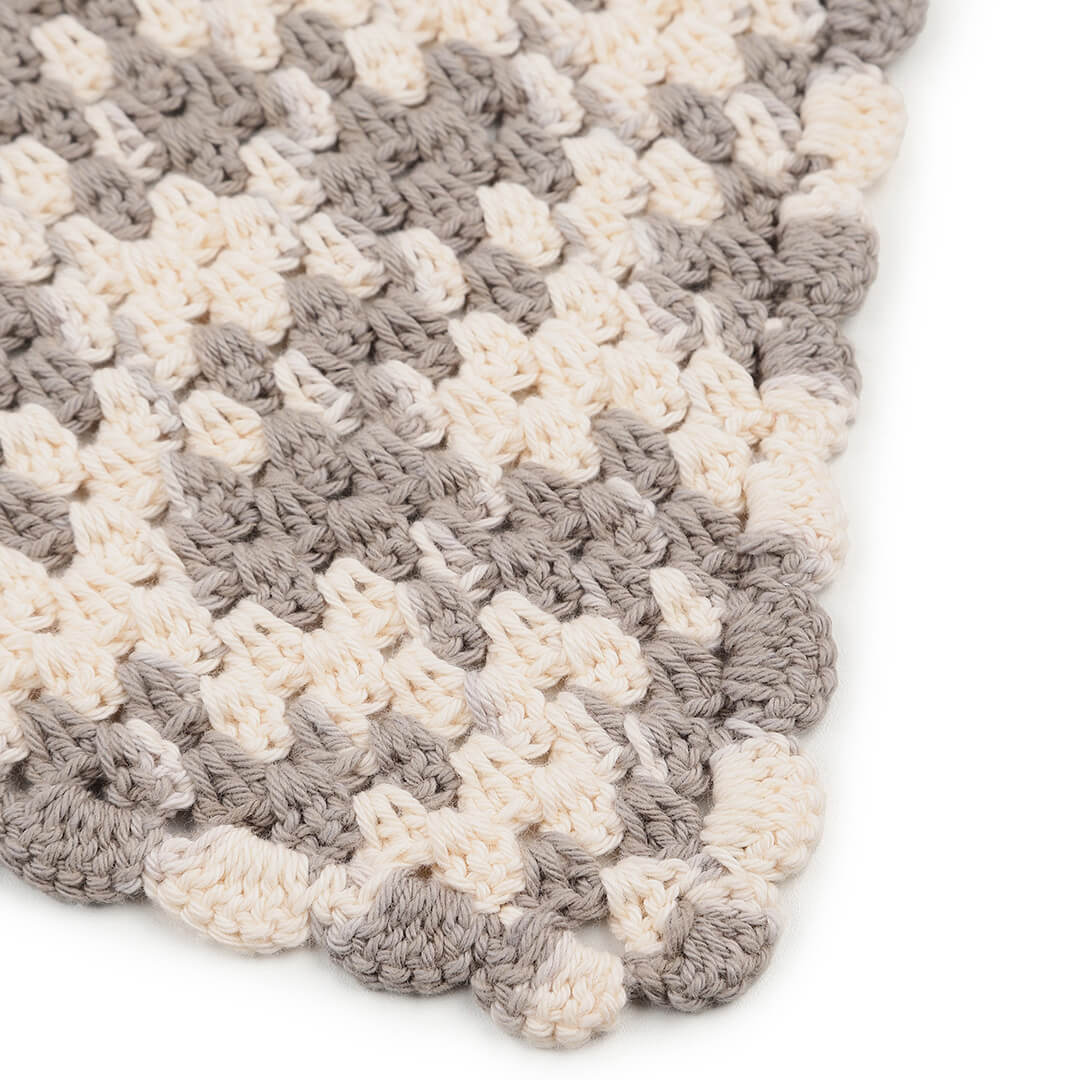 Crochet Bandana - Cream Grey - 10063