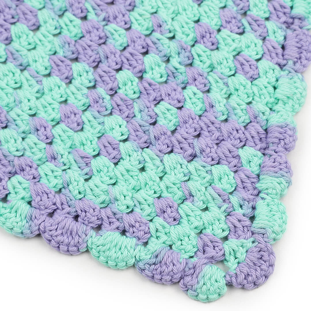 Crochet Bandana - Purple Green - 10066