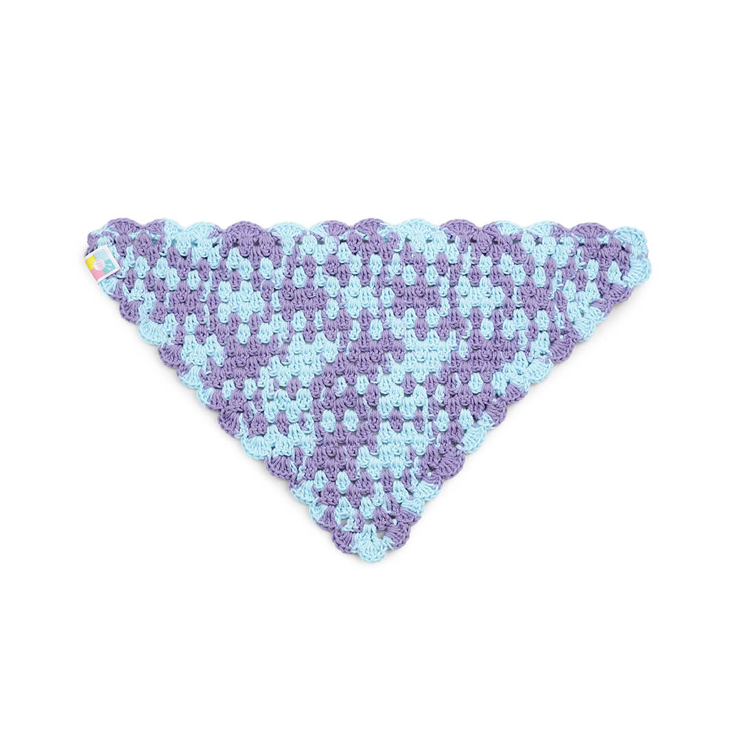 Crochet Bandana - Purple Blue - 10067