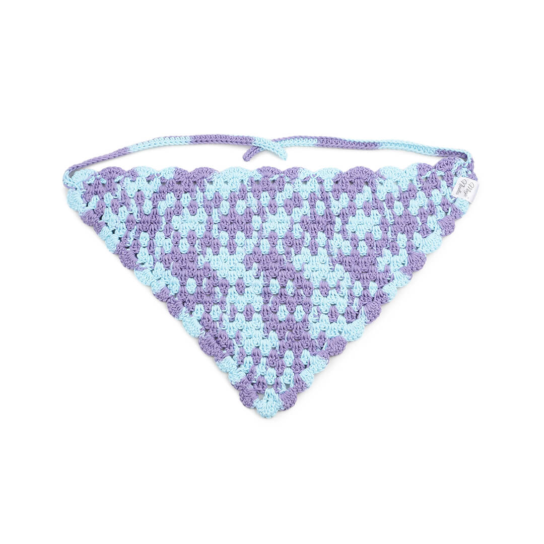 Crochet Bandana - Purple Blue - 10067