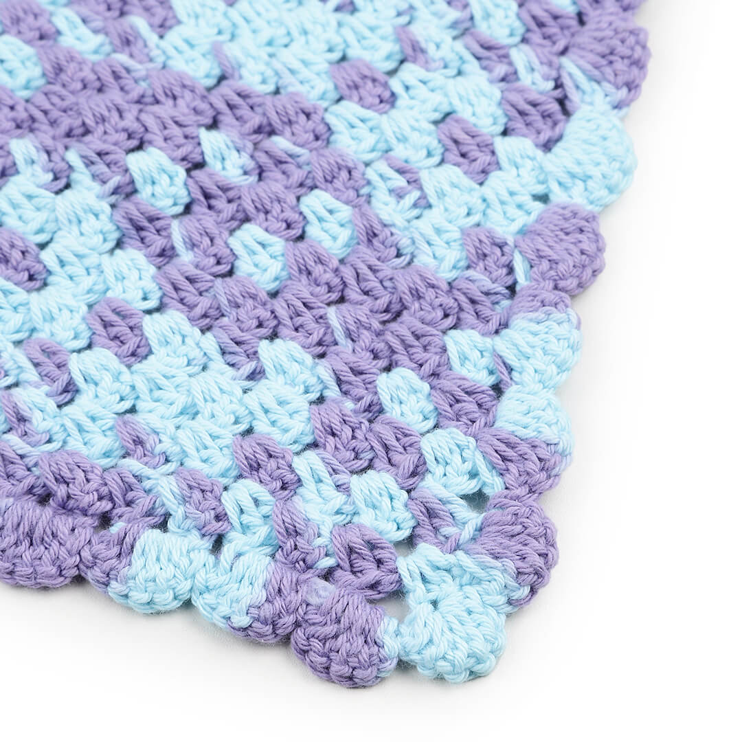 Crochet Bandana - Purple Blue - 10067