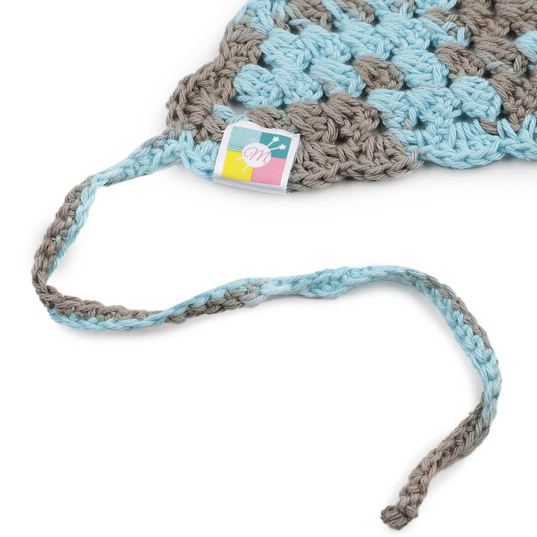 Crochet Bandana -  Blue Grey - 10068