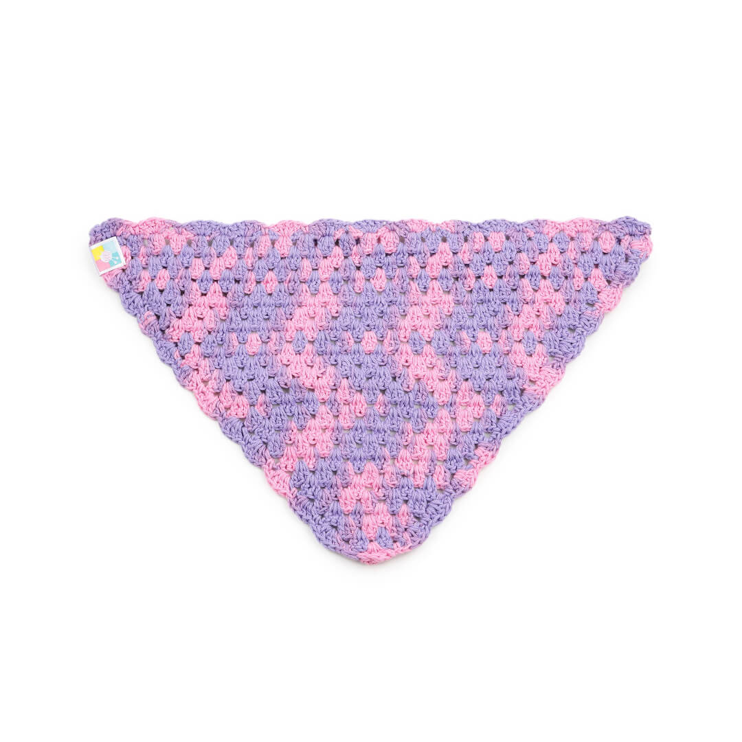 Crochet Bandana -  Pink Purple - 10069