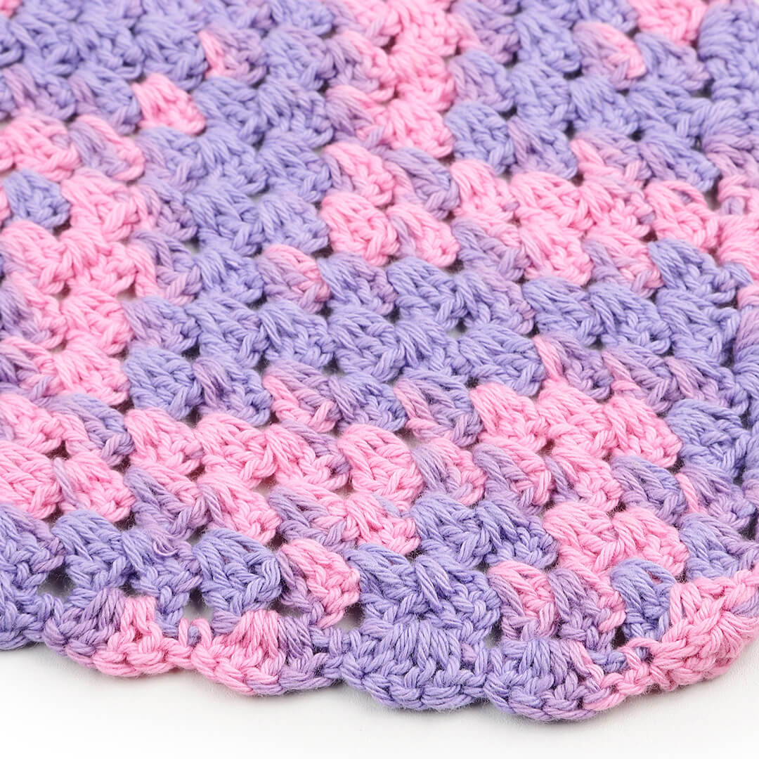 Crochet Bandana -  Pink Purple - 10069
