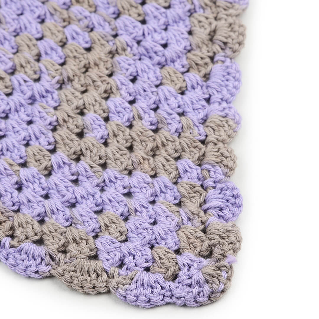Crochet Bandana -  Purple Grey - 10070