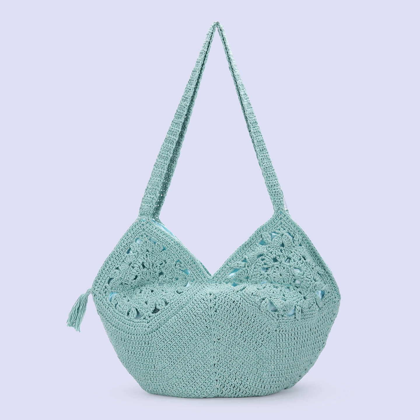 Recycled Cotton Handmade Bags - Green - 10073