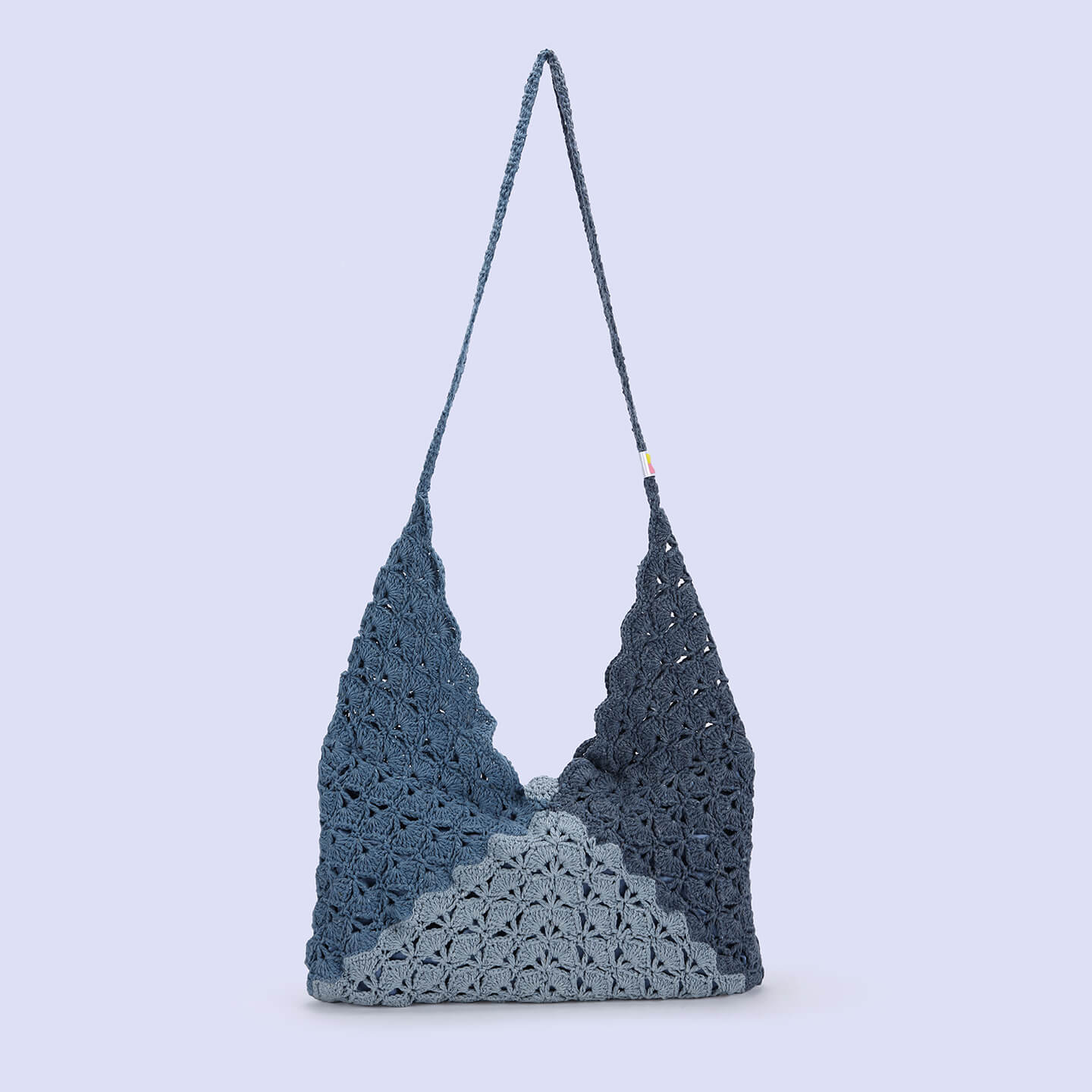 Recycled Cotton Handmade Bags - Blue - 10075